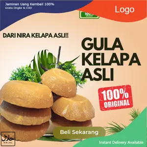 Gula Kelapa 100%  Asli Original -  Gula kelapa Nira Terlaris 1 KG Gula kelapa bersih dan lembut