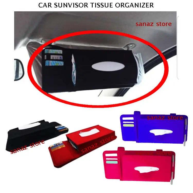 TEMPAT KARTU DI VISOR CARD HOLDER SUNVISOR MOBIL CAR ORGANIZER KARCIS