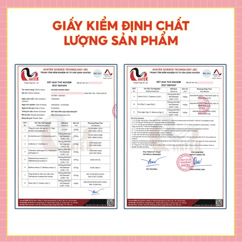 Set Nguyên Liệu Làm Kẹo Nougat CƠ BẢN [set 40 viên 2 vị] Bếp Của Mẹ ONICI - kèm công thức nấu & Quà Tặng 2