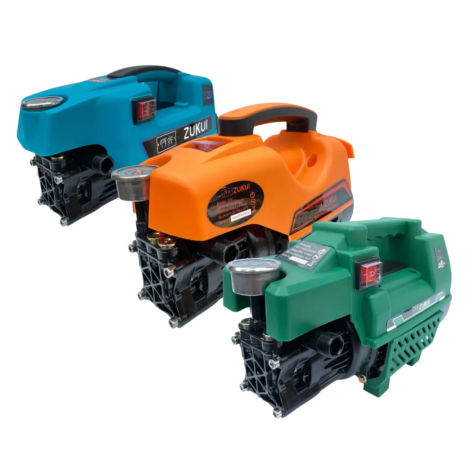Máy Rửa Xe Áp Lực Zukui Công Suất 2400W - Hàng Chính Hãng
