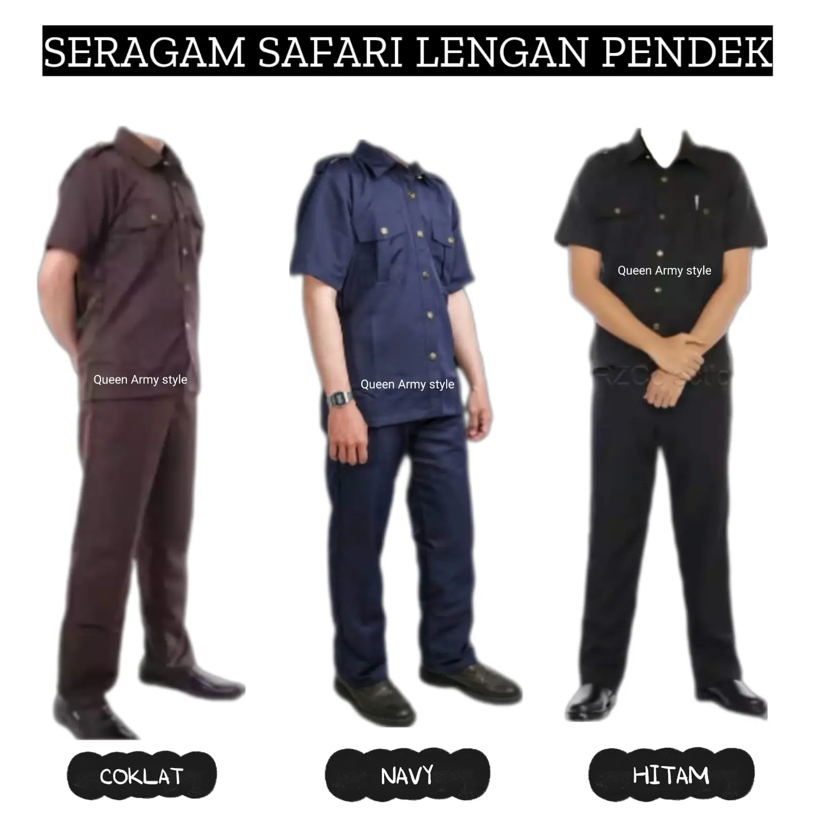 seragam satpam terbaru / baju safari security / seragam safari security lengan pendek/ seragam security terbaru / seragam safari security / baju safari security / seragam bodyguard / seragam supir pribadi