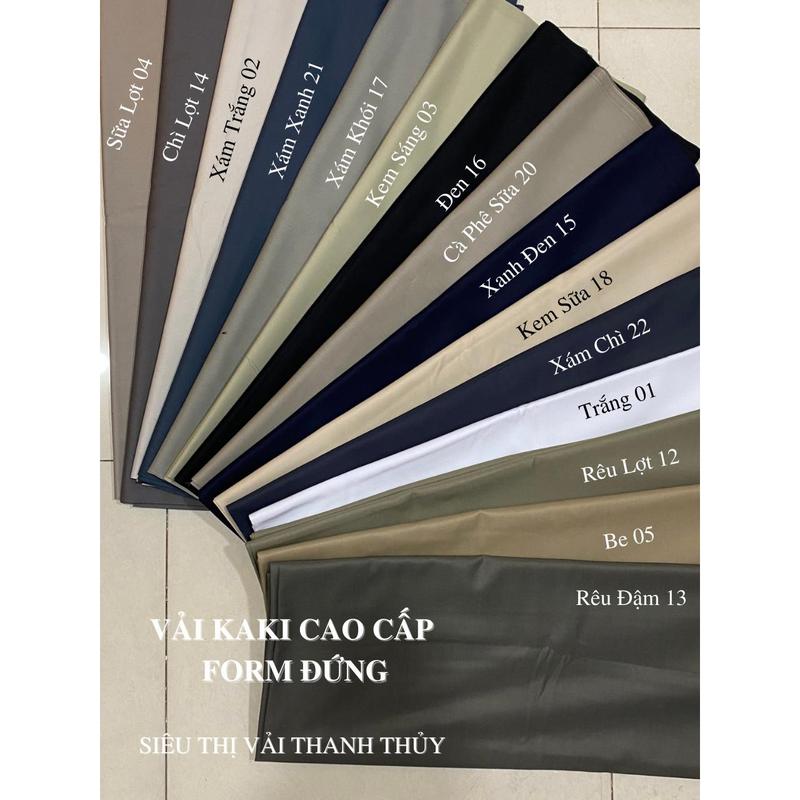 VẢI KAKI USA CAO CẤP FORM ĐỨNG MAY QUẦN NAM CÔNG SỞ