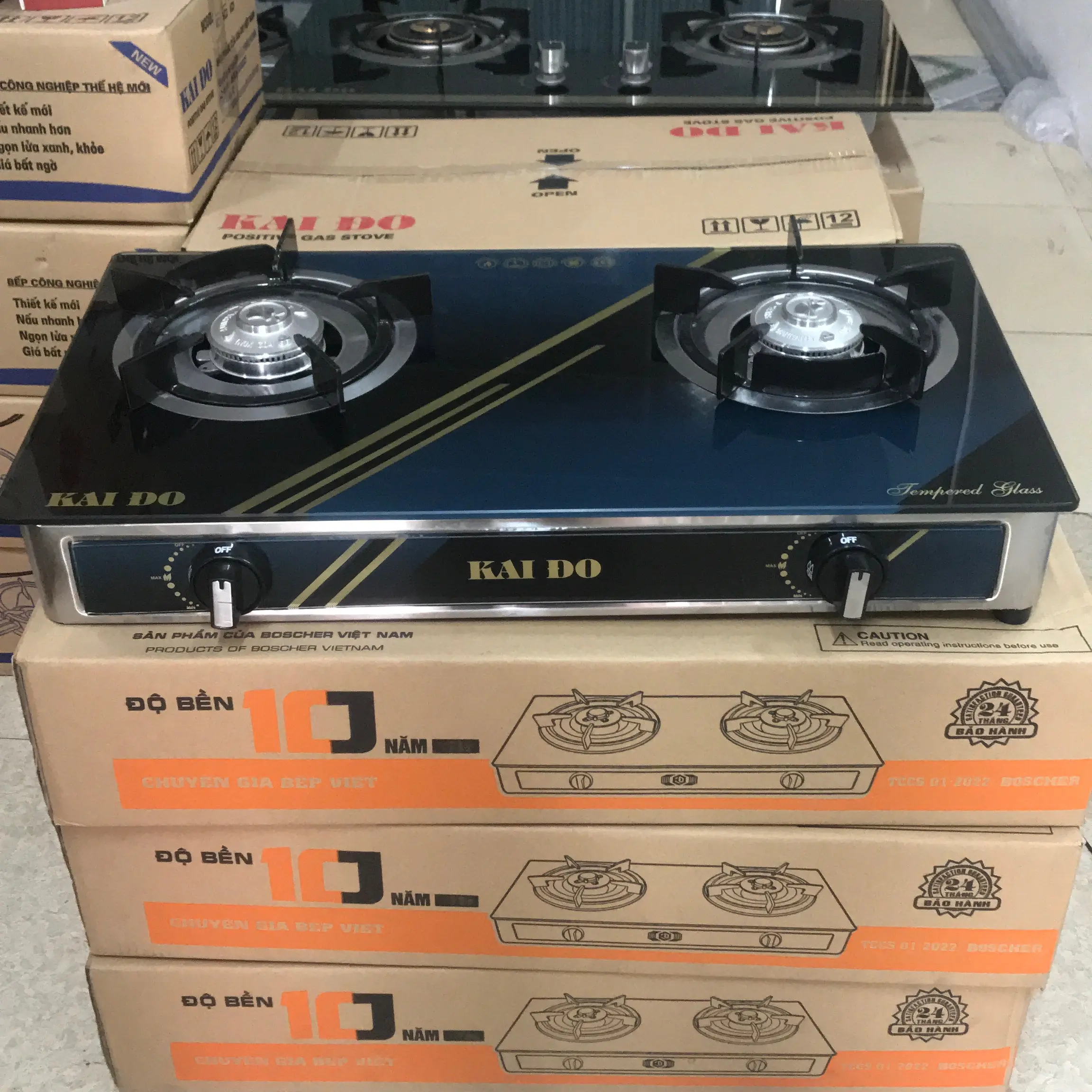 [Bếp kaido 58n mặt kính cường]mâm  chia lửa iox họng hợp kim nhôm (tặng dây gas kèm theo bếp) bếp  ga