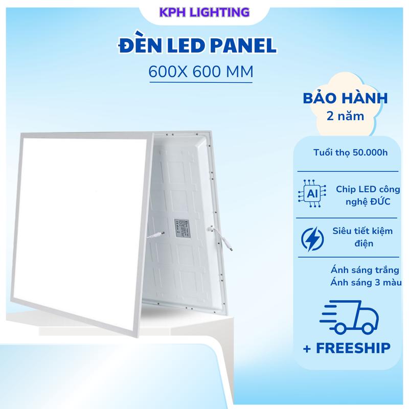 Đèn led Panel 600x600 mm | Đèn Panel âm trần | Công suất 60W | Bảo Hành 3 Năm| Đèn panel thả trần 60x60 | Đèn panel ốp trần nổi