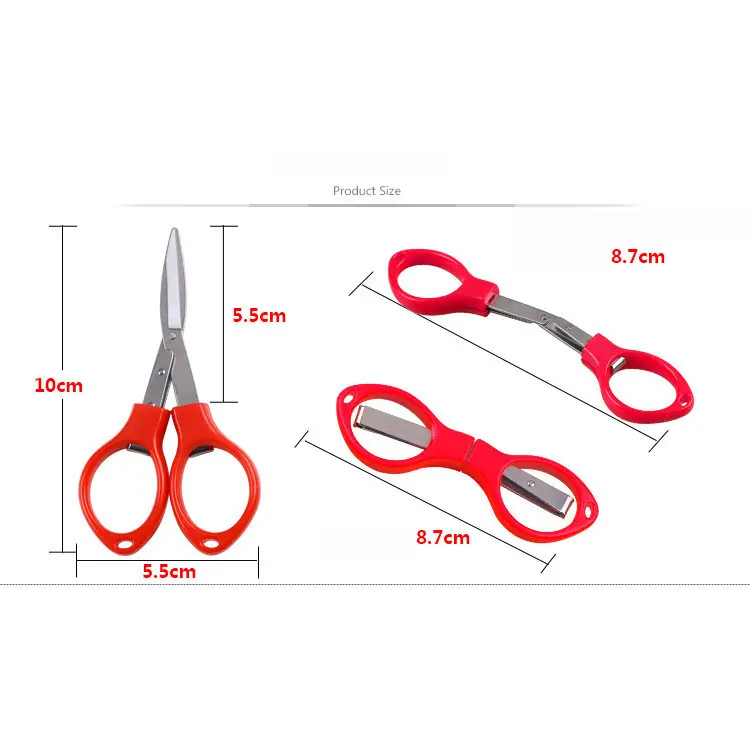Kéo Cắt Dây Câu Cá, Kéo Nhỏ Gấp Gọn, Kéo Chính Dây Phụ, Kéo Câu Cá Ngựa To, 1 Cái 1