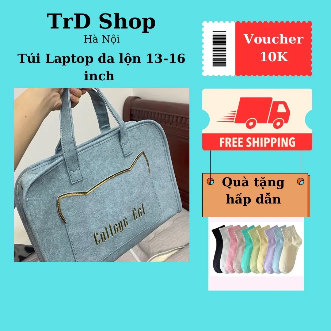 Túi xách đựng laptop phong cách Hàn Quốc, túi đựng từ 13-16 inch, túi chuyên dụng laptop, túi đựng tài liệu, sách vở. Nhung Bag