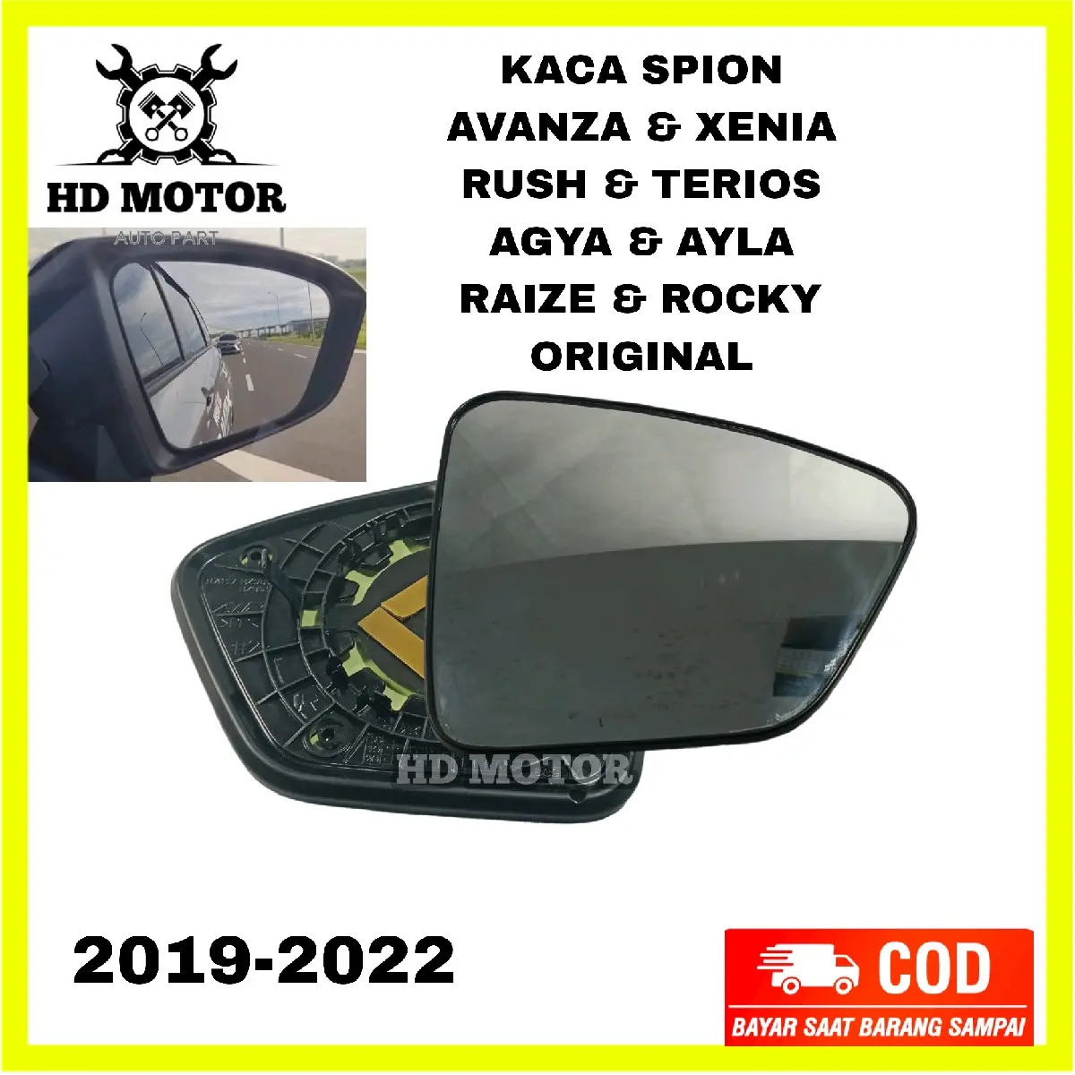 kaca spion all new avanza Rush terios Agya ayla Rocky Raize original 2018 2019 2020 2021 2022 Car