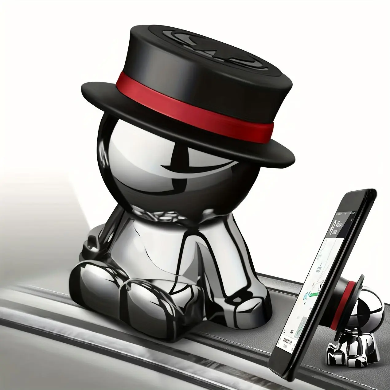 Magnetic Car Phone Holder, Stylish Design Car Interior Navigation Bracket, Universal Car Interior Accessories for Most Smartphones