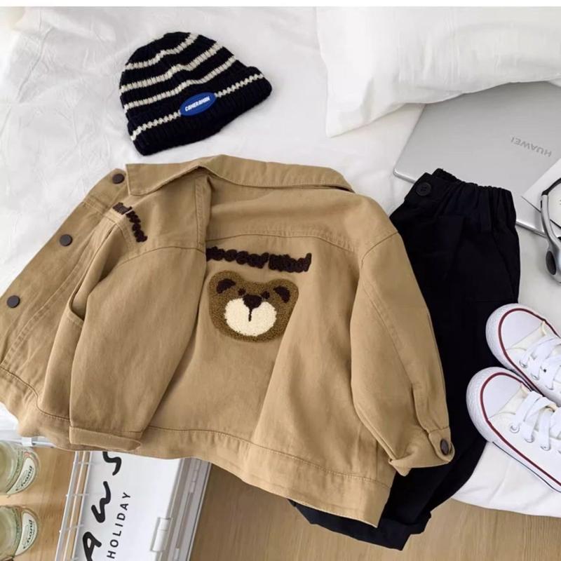 Product Introduction of Áo Khoác Bé Trai, Chất Liệu Cotton, Thoải Mái Và Mềm Mại, Thích Hợp Cho Mùa Xuân Và Mùa Thu, Áo Khoác Gấu Cotton Cho Trẻ Em, Áo Thường Ngày Đẹp Trai, Cho Bé Trai, Năm 2025 11