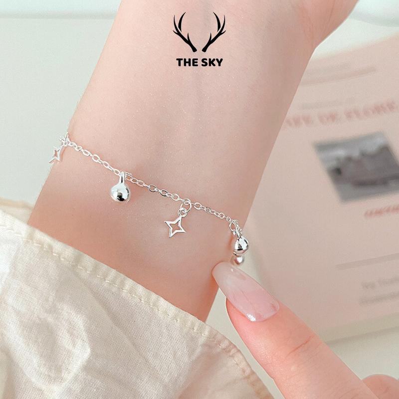 Lắc tay nữ The Sky vòng tay charm sao và chuông kêu phụ kiện thời trang dễ thương nữ tính LT25 Phụ Kiện Voi