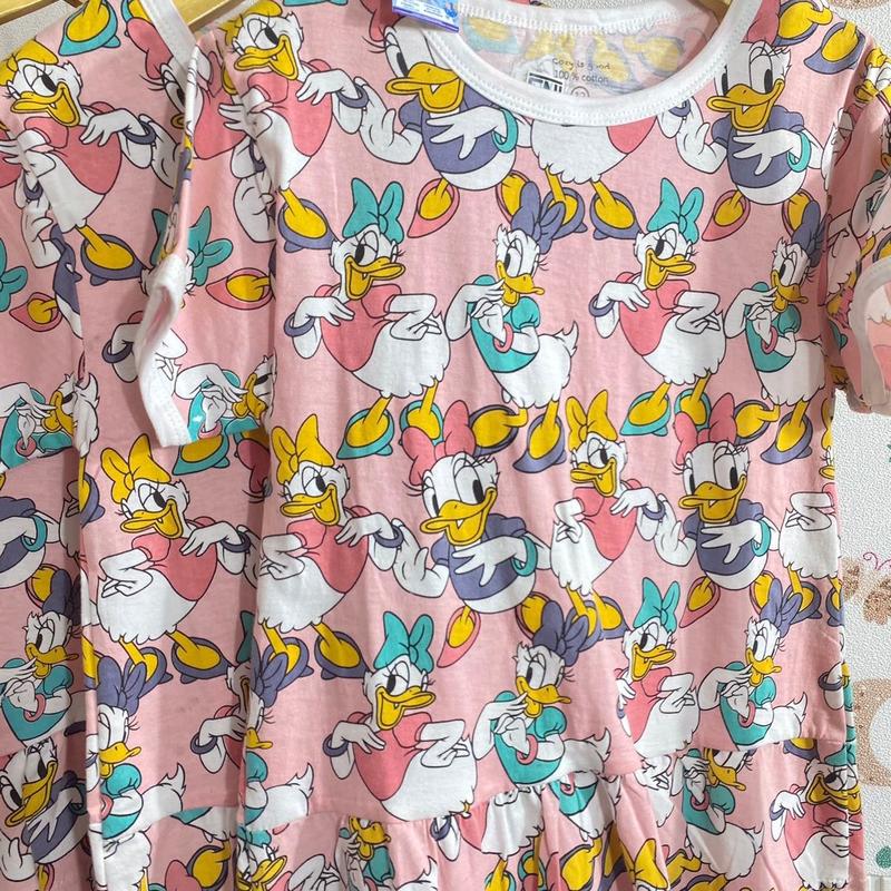 Kaos Rampel Dress Anak Perempuan Donald Duck 2