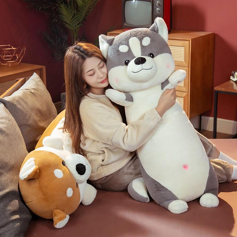 Gấu xᶖnh Gấu Bông Gối Ôm Chó Shiba Lông Thỏ Mềm Mịn Gối Ôm Cho Bé Đáng Yêu - G126 Thú Bông Toy Thú Bông Toy Thú Nhồi Bông Đồ Chơi