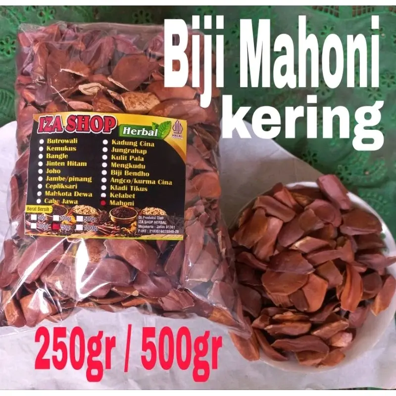 Biji Mahoni Kering / Biji Mauni 500gr