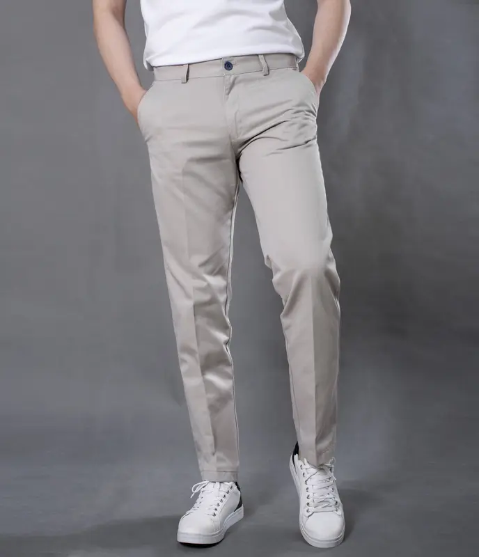 Quần dài nam kaki TRUNG NIÊN form ống suông Menswear Nhung Cotton Có Túi Ong ( QDTN15 ) 7