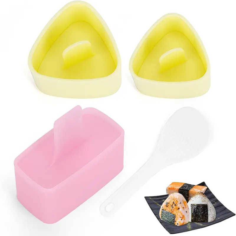 TAORISH Onigiri Mold Set – 3-Pack Rice Ball & Musubi Maker Kit