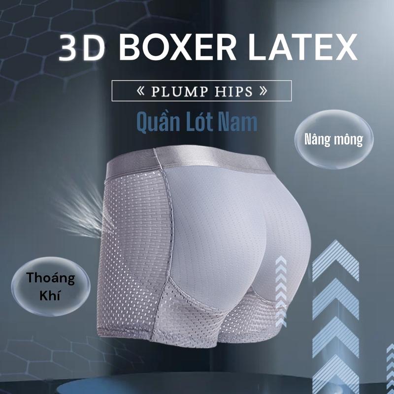 Quần độn mông Nam Susanny Menswear Quần Boxer Sịp Xám
