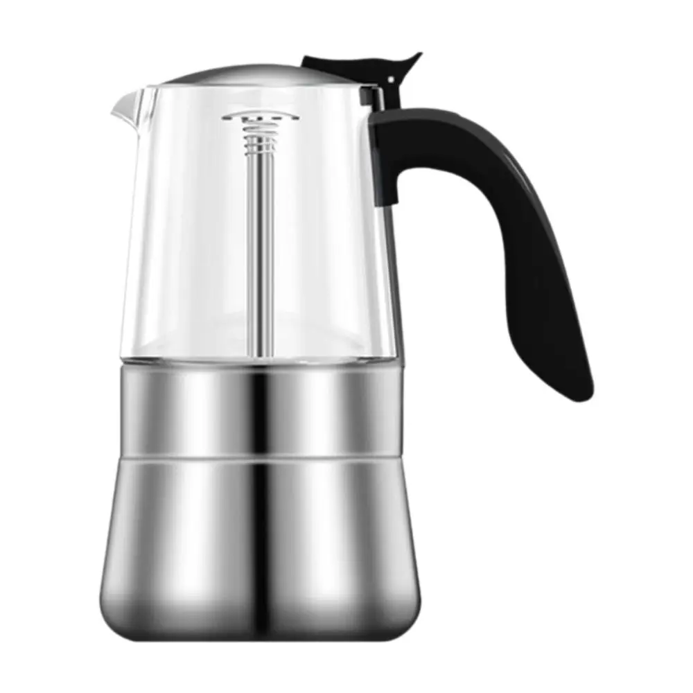 Bình Moka Espresso, Máy pha cà phê Ý, Bình 300ml, Máy Mocha Cổ Điển, Máy pha cà phê Espresso trên bếp, Lý Tưởng cho cắm trại, Quà tặng ngày lễ tình nhân