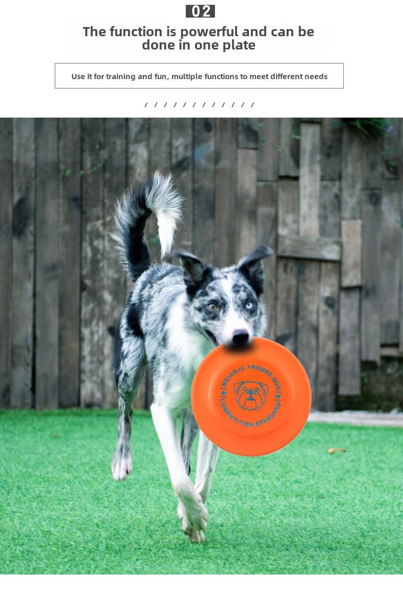 Product Introduction of Pet Training Frisbee, Durable Chew-Resistant Frisbee, Pet Toy Disc, Dog Training Disc, Floating Throwing Toy 8