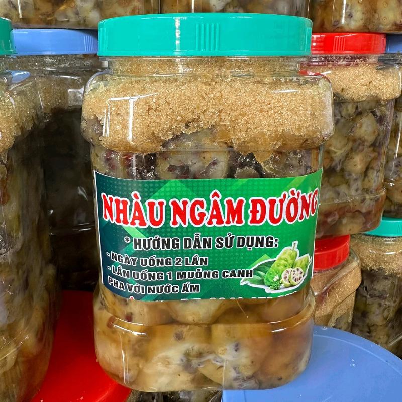  Quả nhàu ngâm đường cát vàng mật mía 1 bình 2kg a 