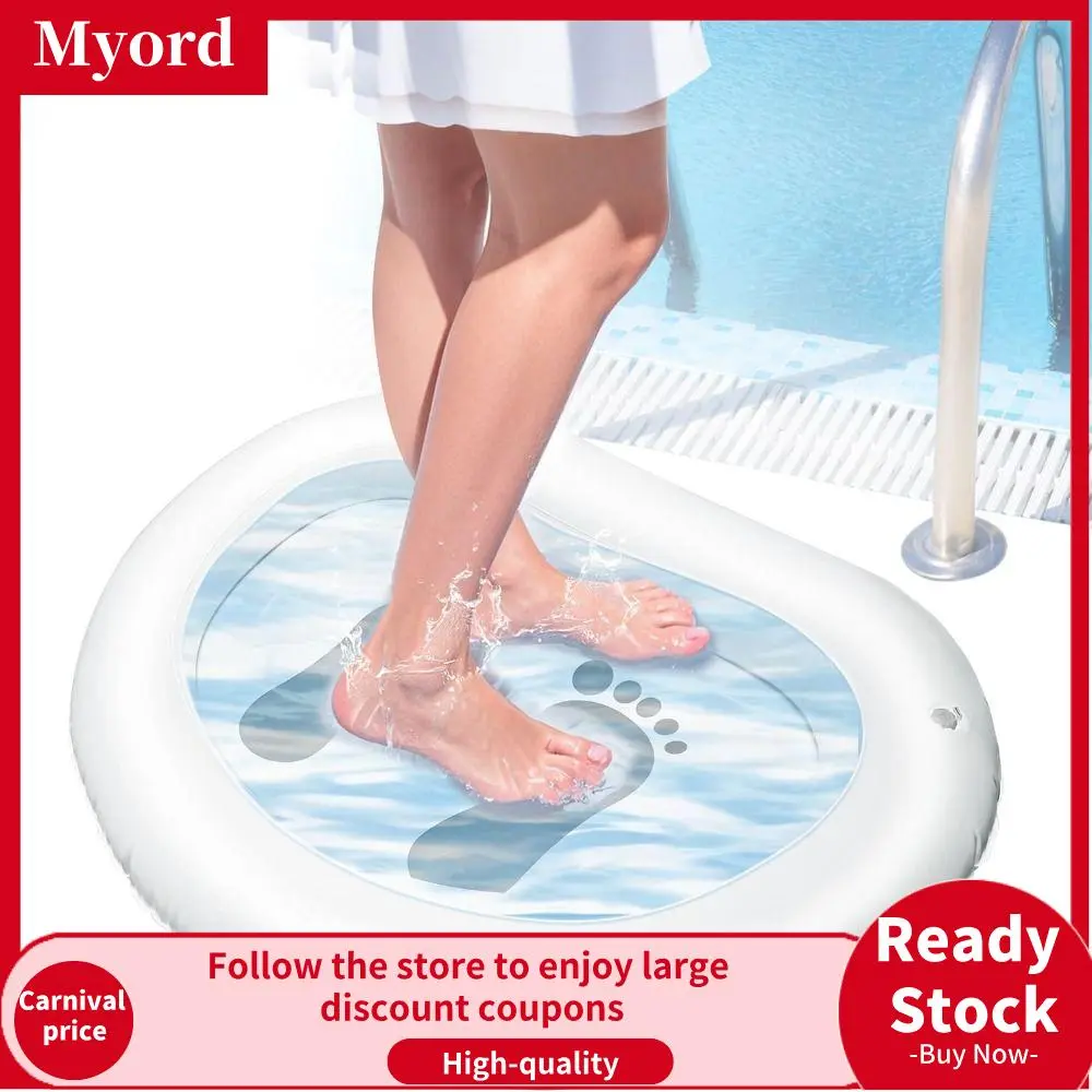 High Quality PVC Pool Foot Bath Basin Inflatable Durable Foot Soaking Bath Basin Portable Easy to Clean Pool Foot Soak Washing Tub