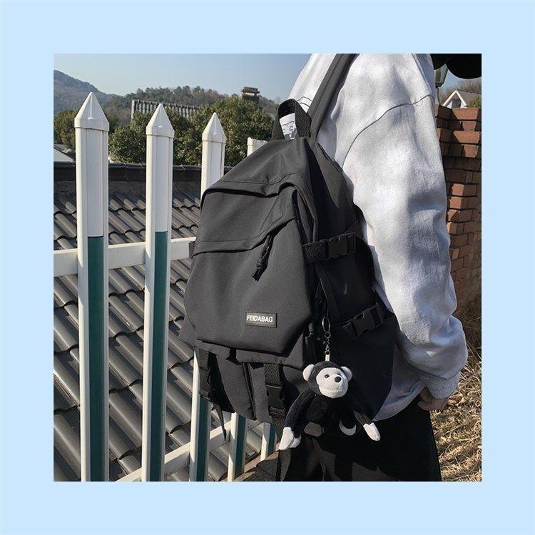 Product Introduction of Schoolbag Male High School Student Ins Fashion Cool Campus Backpack Female College Student Simple Large Capacity Backpack Korean Style 2024 19