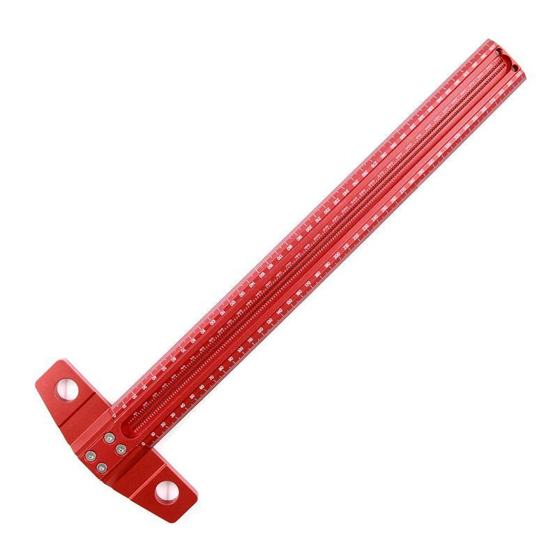 Product Introduction of T-shaped Ruler, 16 Inch Aluminum Alloy Woodworking Marking Tool, Durable Design Measuring Tool for Home Renovations & DIY Projects 2