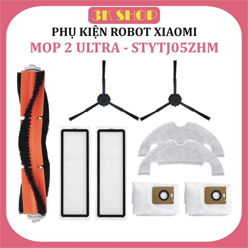Product Introduction of Phụ kiện Lọc hepa , Khăn, Chổi giữa, Cuộn, Chổi cạnh, Túi rác Robot hút bụi Xiaomi Dreame Mop 2 Ultra, STYTJ05ZM , 82