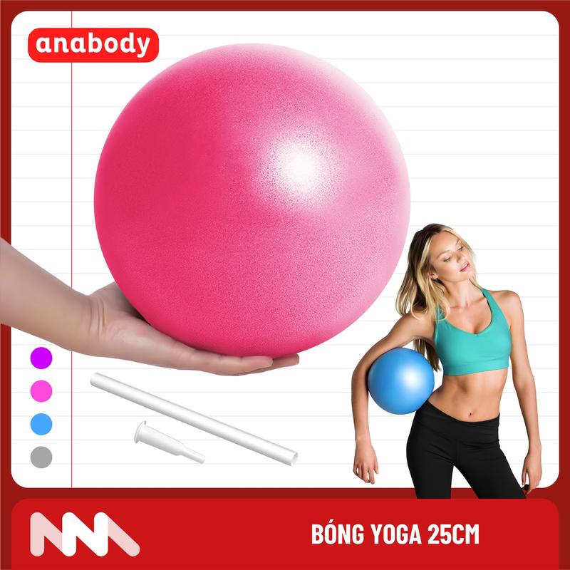 Bóng Tập Yoga, Pilates, Thể Dục, Tập Gym Kích Thước 25cm | Hỗ Trợ Tập Luyện Nhiều Màu