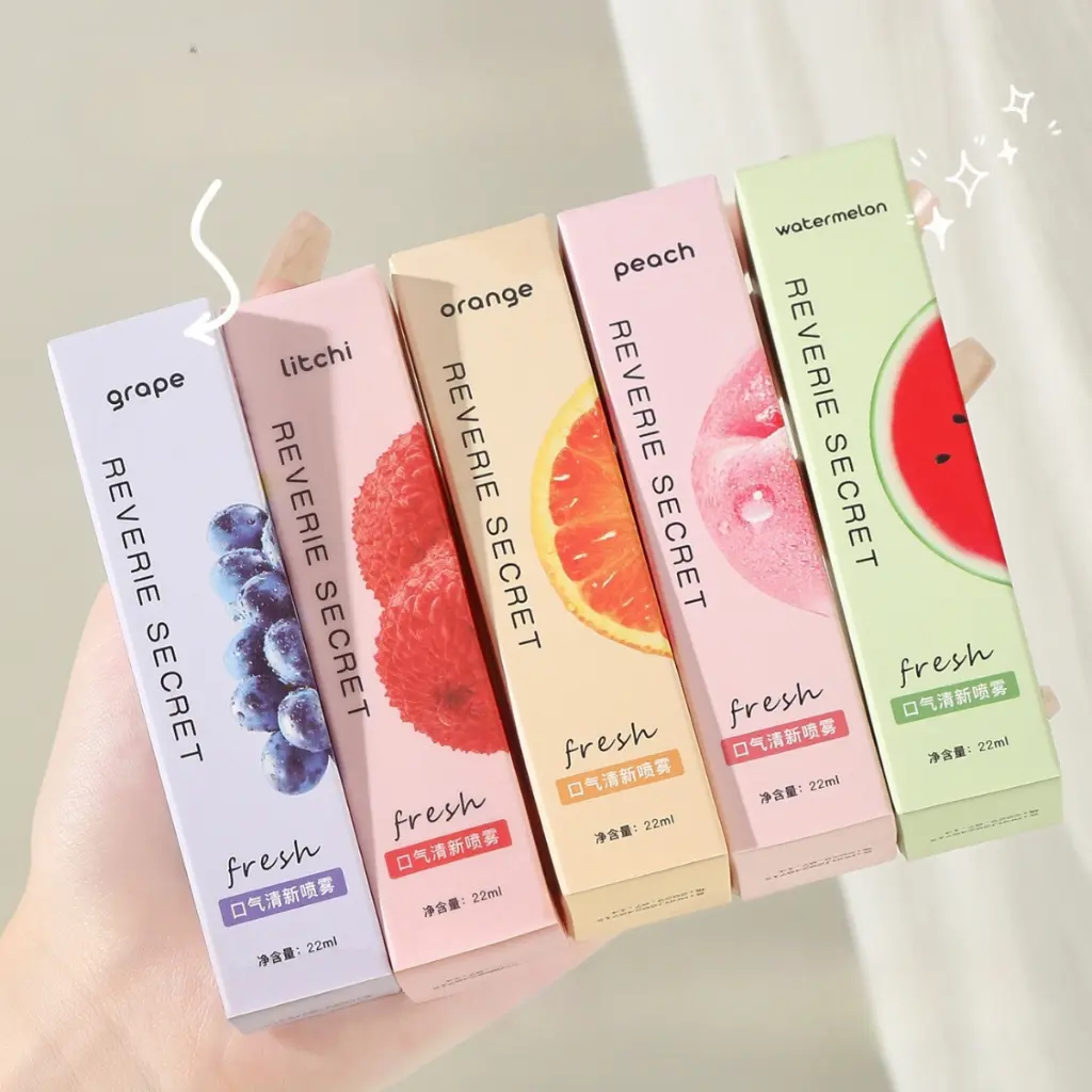 Xịt Thơm Miệng Hương Trái Cây Loại Bỏ Hơi Thở Có Mùi Dung Tích 22ml Chai Xịt Thơm Miệng Giúp Hơi Thở Thơm Mát