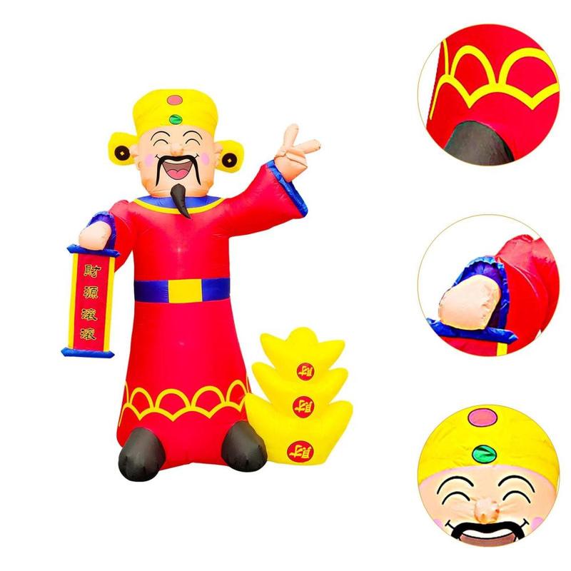 Product Introduction of 240cm Tall Chinese New Year Inflatable Toy US Plug for Porch Garden Holiday 1