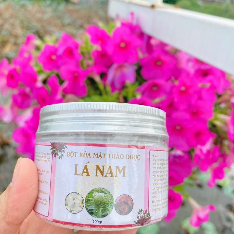 Bột rửa mặt thảo dược tẩy tế bào chết, sạch dầu nhờn trên da, ngừa mụn thâm, trắng da