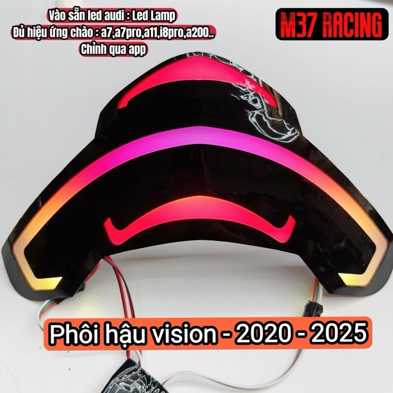 Phôi Hậu Audi Dán sẵn Led cho Vision chỉnh qua app - cho vision 2018 - Vision 2025 - hiệu ứng - A7,A8,A7pro,A11pro i8Pro
