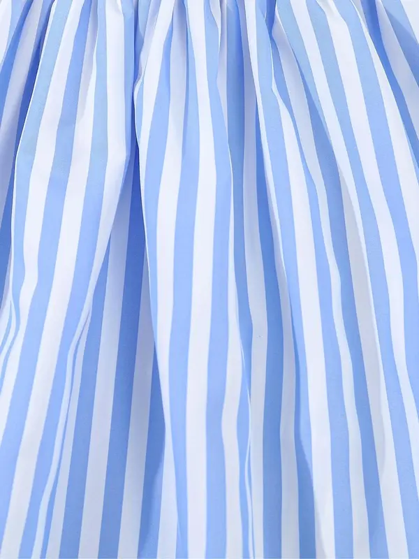 Girl's Striped Print Dress, Casual Short Sleeve Dress for Summer, Kids Clothes for Daily Wear 6