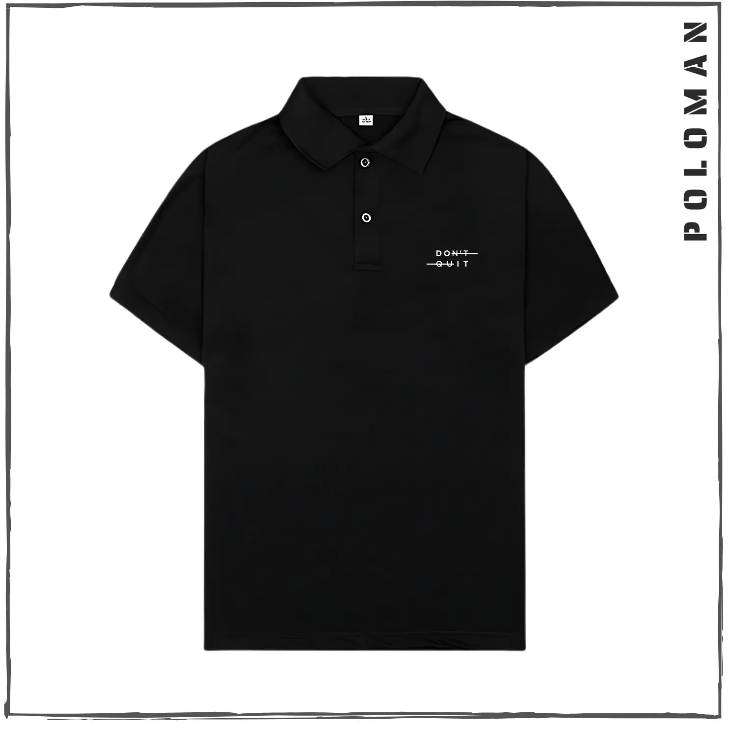 Áo Polo Nam Poloman Classic DONT QUIT Vải CVC Cá Sấu Thái Thoáng Mát Form Đẹp - Menswear Cộc Tay Shirt Ngắn Tay Có Cổ Tay Ngắn