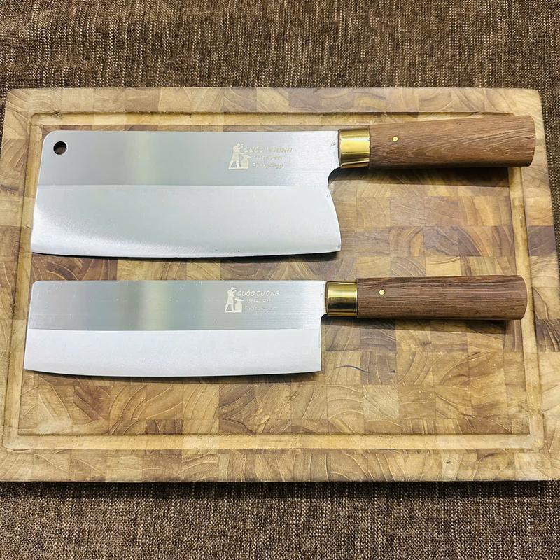 (Giá trải nghiệm) Bộ 2 dao thép trắng Nhật không han gỉ độ cứng cao, bảo hành 24 tháng
