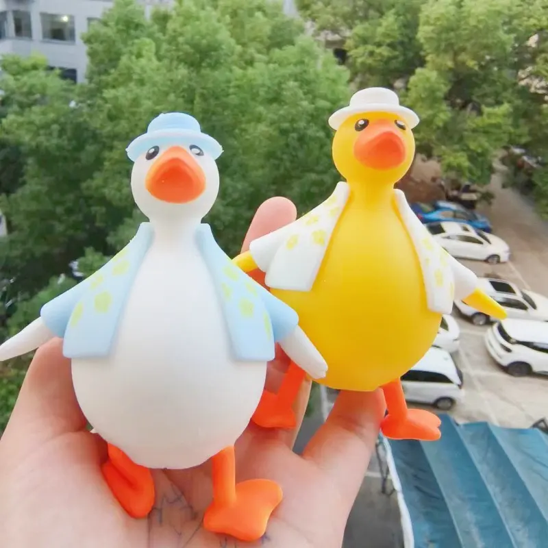 Đồ chơi bóp mềm dẻo squishy xả stress giảm căng thằng hình chú vịt dễ thương 5
