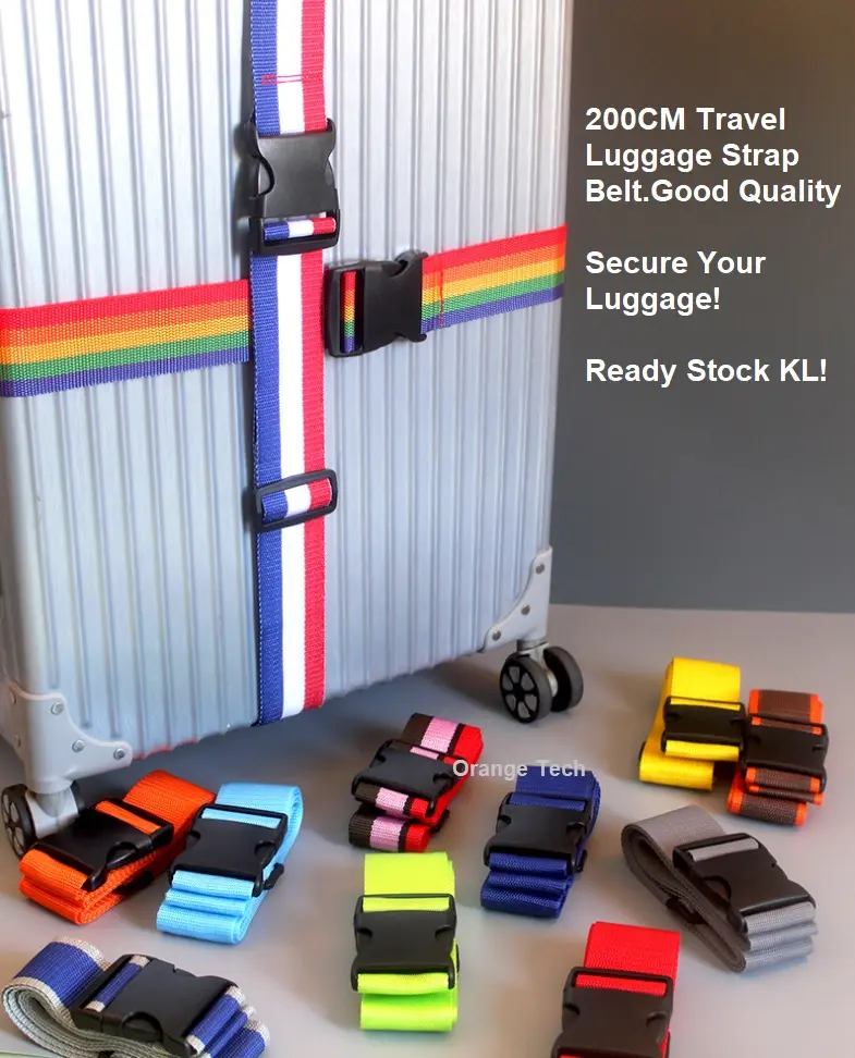 Travel Luggage Adjustable Straps Belt Secure Luggage 2 Meter 200cm Long [Ready Stock KL] HH153