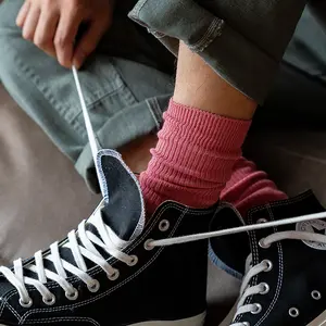 WAR18 KAOS KAKI PRIA DAN WANITA - KAOS KAKI PANJANG TINGGI POLOS - KAOS KAKI SEKOLAH KANTOR