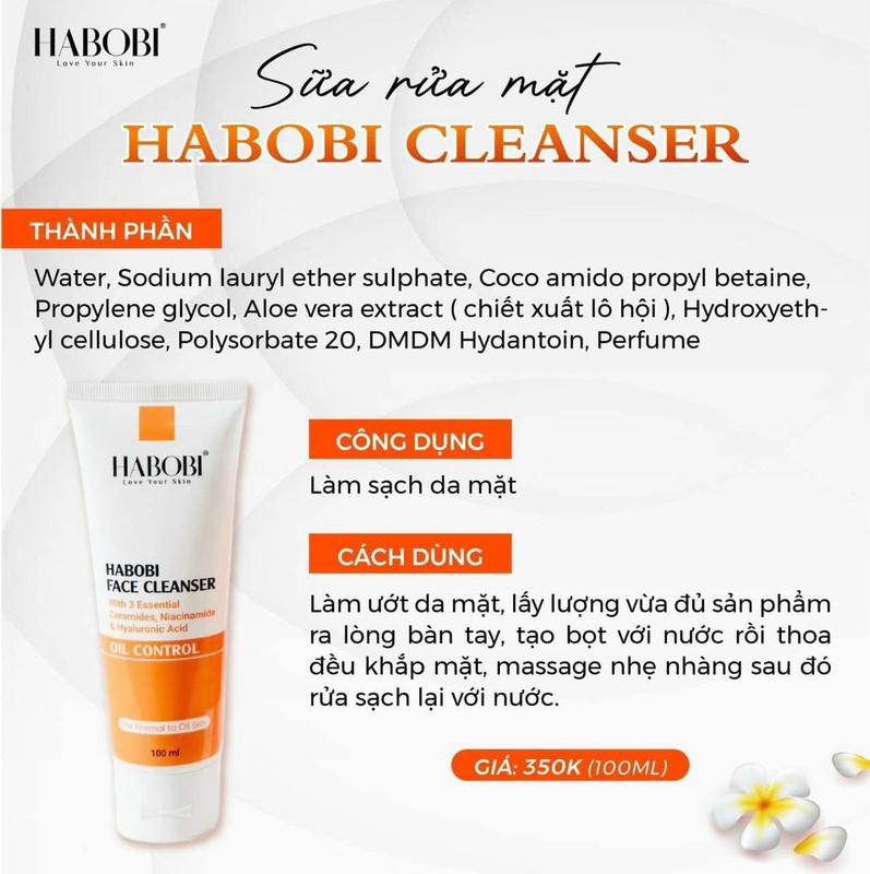 [Chính hãng] Sữa rửa mặt lành tính, dịu nhẹ, sạch sâu Habobi Nữ _ kem kem dưỡng trắng waab sữa  rửa  mặt  trị  mụn  trắng  da mỹ  phẩm  việt  nam k  secret  retinol  hà  linh
