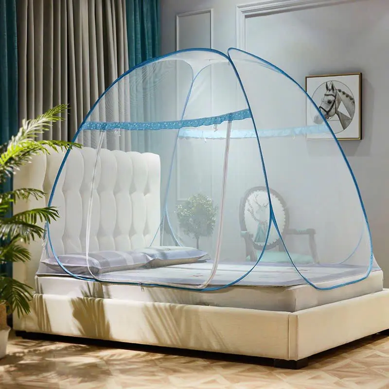 Mùng Màn chụp tự bung đỉnh chóp nhọn chống muỗi người lớn QUANG BẢO - Mùng chụp đỉnh chóp phổ thông tiện dụng