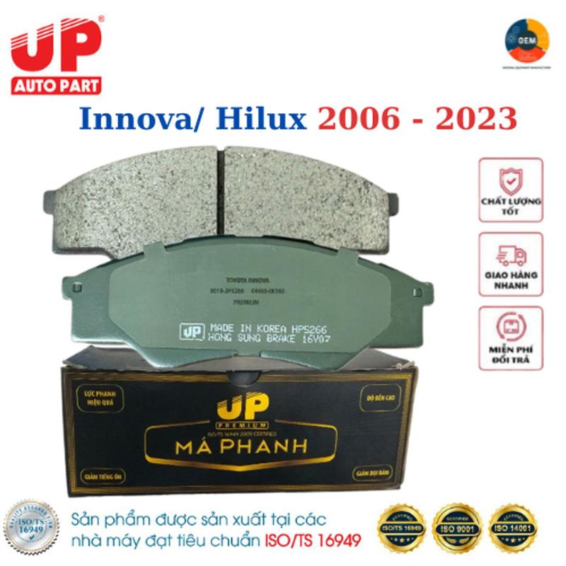 Má phanh, Bố thắng đĩa trước ô tô TOYOTA innova 2006-2023, Hilux ...