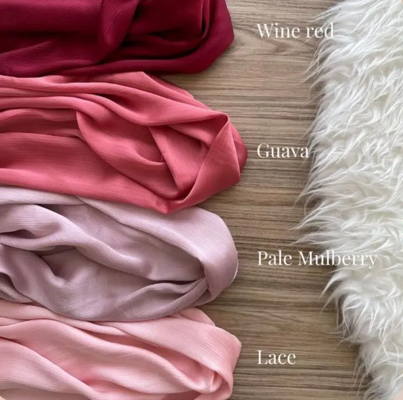 Hijab pasmina silk credenza premium jilbab malaysia fashion wanita muslimah ootd viral motif polos promo diskon cod 3