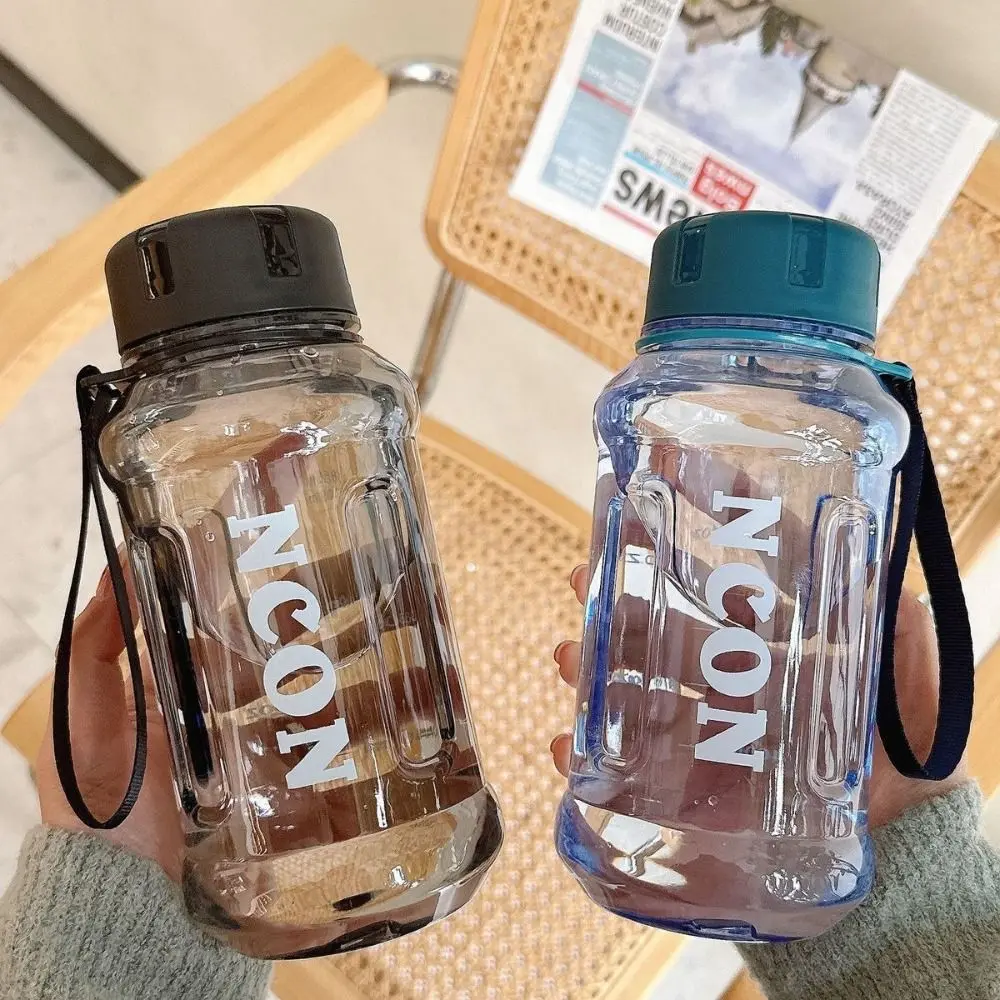 Portable 850/1100/1300ml Clear Water Bottle Large Capacity Leakproof Water Jugs Lightweight Travel Kettle