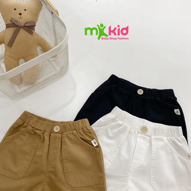 Quần Short Cho Bé Trai  8-24kg, Chất Kaki mềm mịn mát 1
