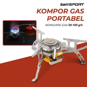 TaffSPORT Kompor Gas Portable Lipat Outdoor Ultralight Camping Stove - WSS-201