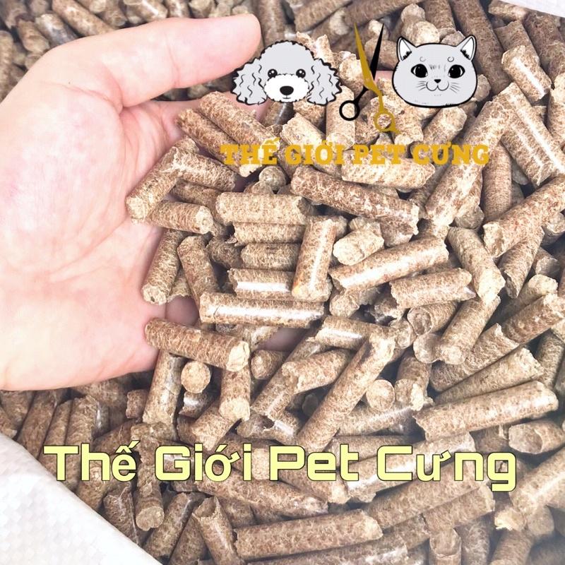  Gỗ nén lót chuồng 1kg Hamster Thỏ Bọ Nhím Sóc viên nén mùn cưa 