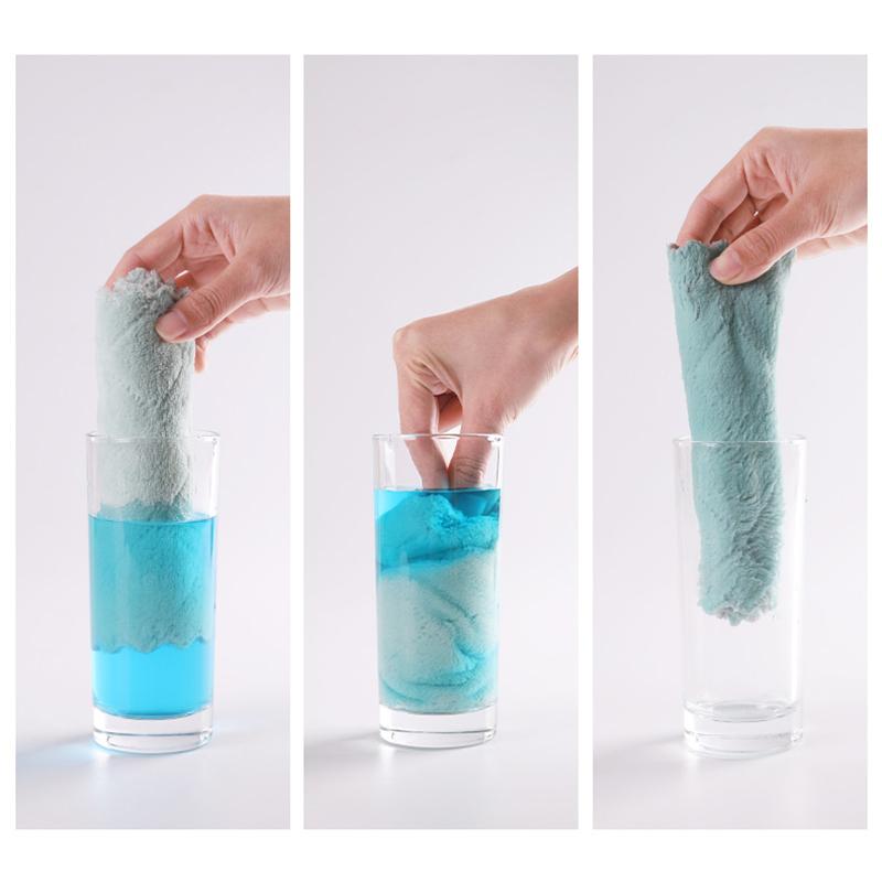 Product Introduction of Absorbent Microfiber KitchenDouble Side Tableware Household Cleaning Towel 2