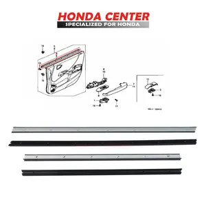 Pelipit Karet Kaca Pintu Dalam/Water Strip Inner City Gd8 2003 2004 2005 2006 2007 2008 Brand RMX