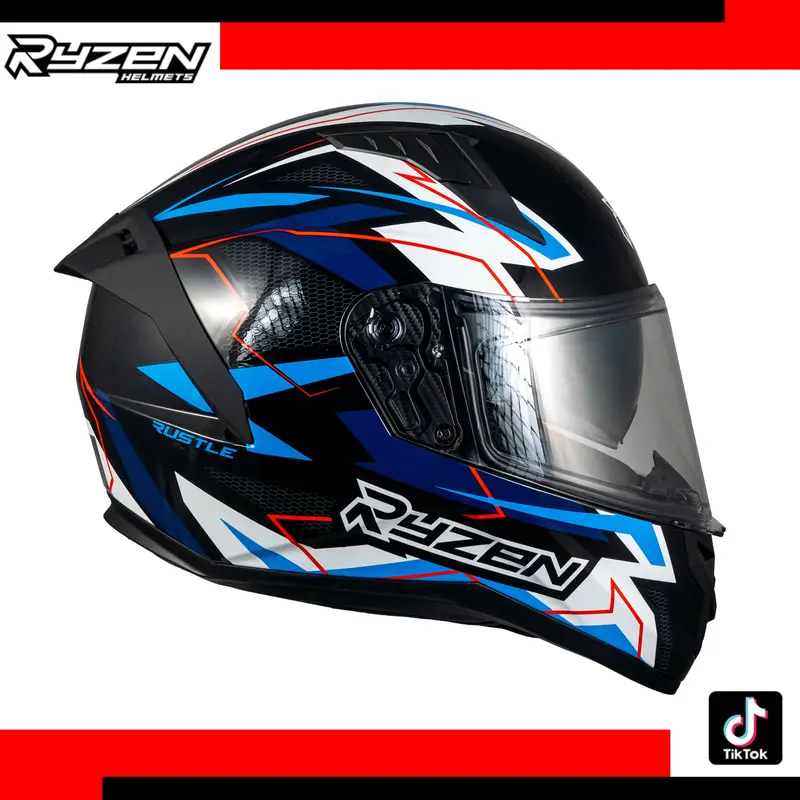 RYZEN HELMET ZX-550XV MONO FULL FACE SINGLE VISOR(SMOKE) w/ free