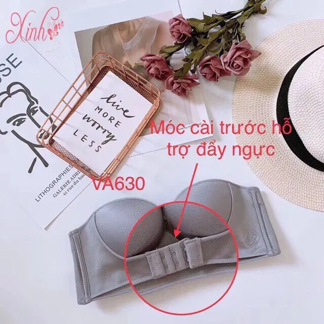 Áo Ngực Không Dây Không Gọng Nâng Ngực Chống Tuột Cài Trước Siêu Quyến Rũ ANA 336 Bra Đen 3